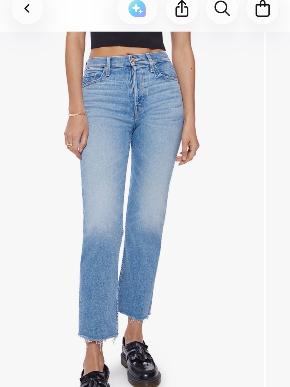 MOTHER Tomcat Light Wash Straight-Leg Jeans